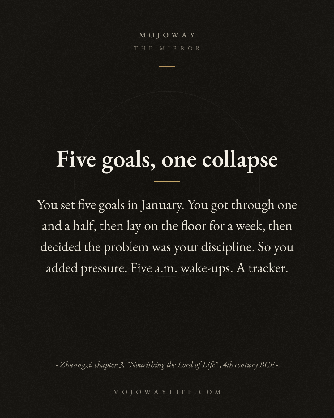 Five goals, one collapse