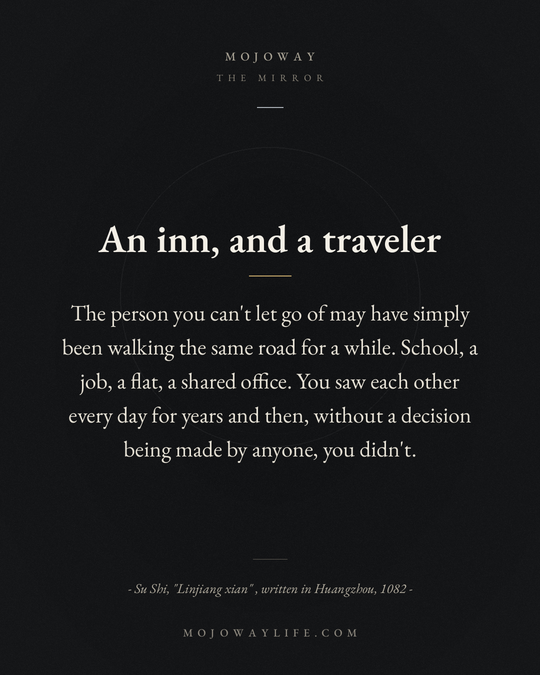 An inn, and a traveler