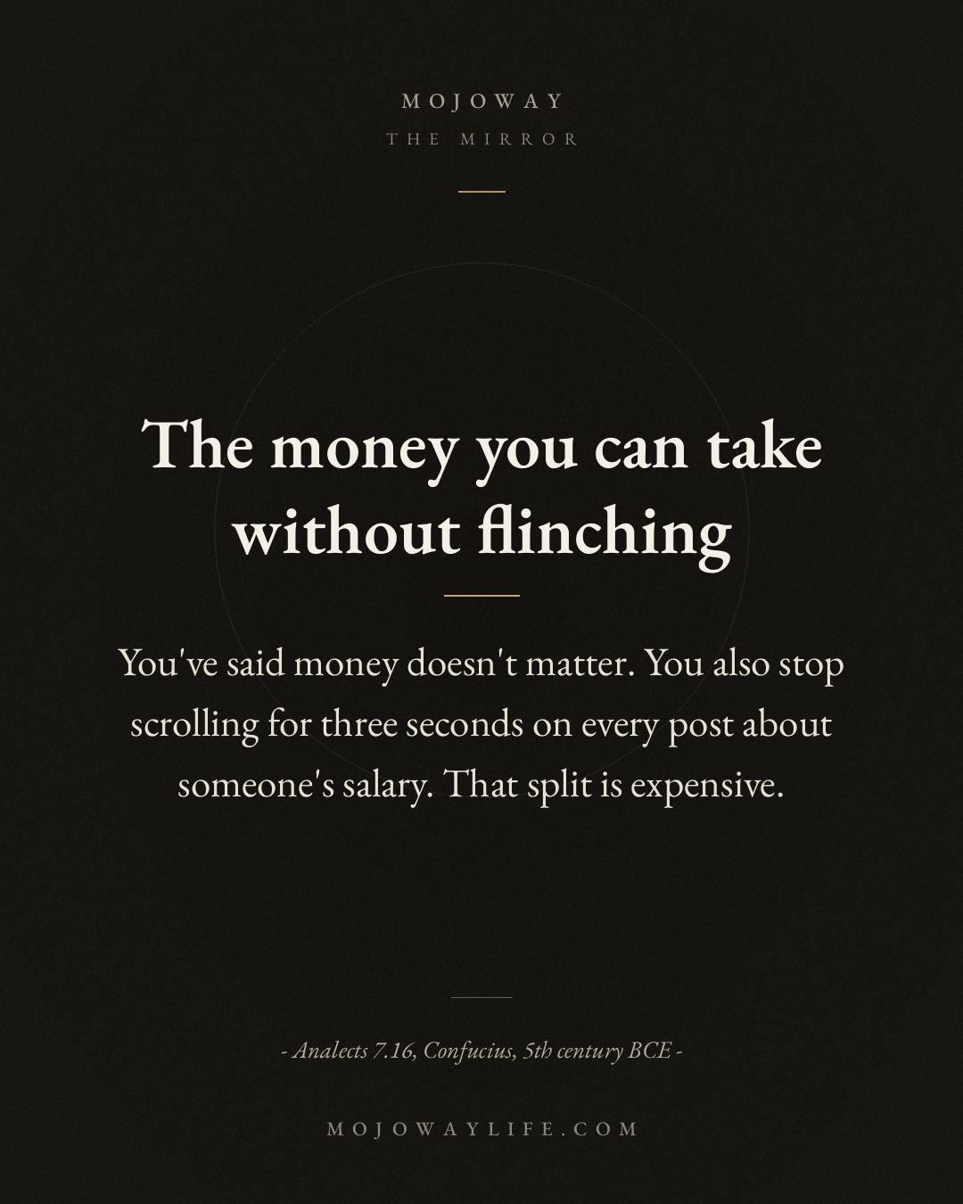 The money you can take without flinching