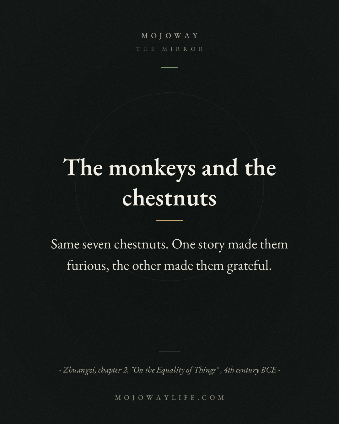 The monkeys and the chestnuts