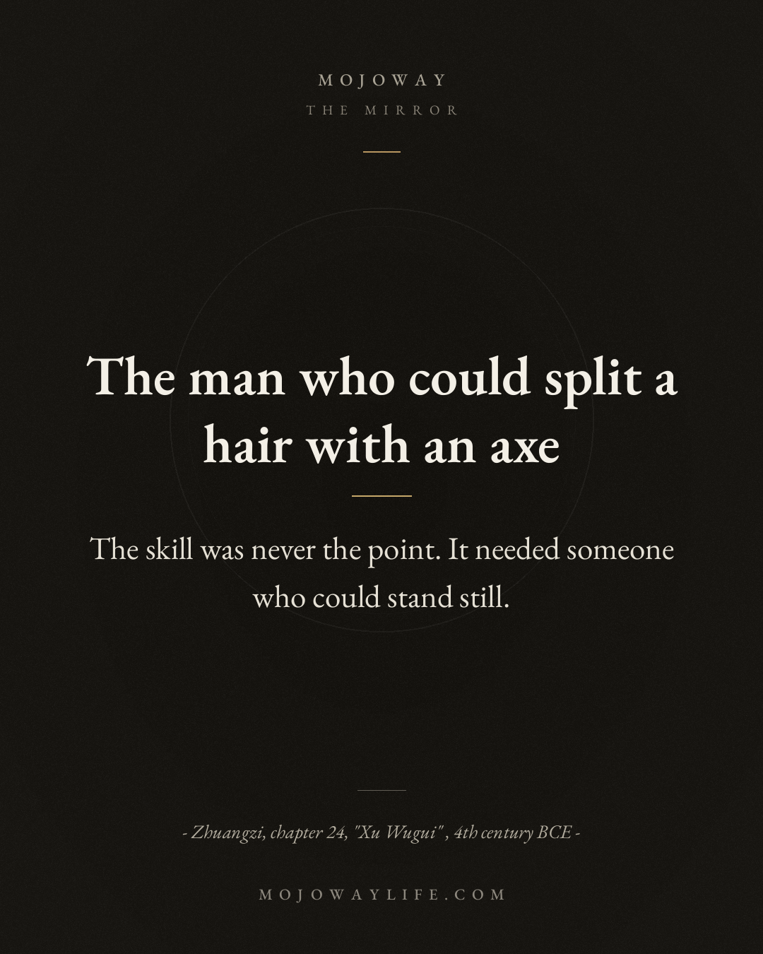 The man who could split a hair with an axe
