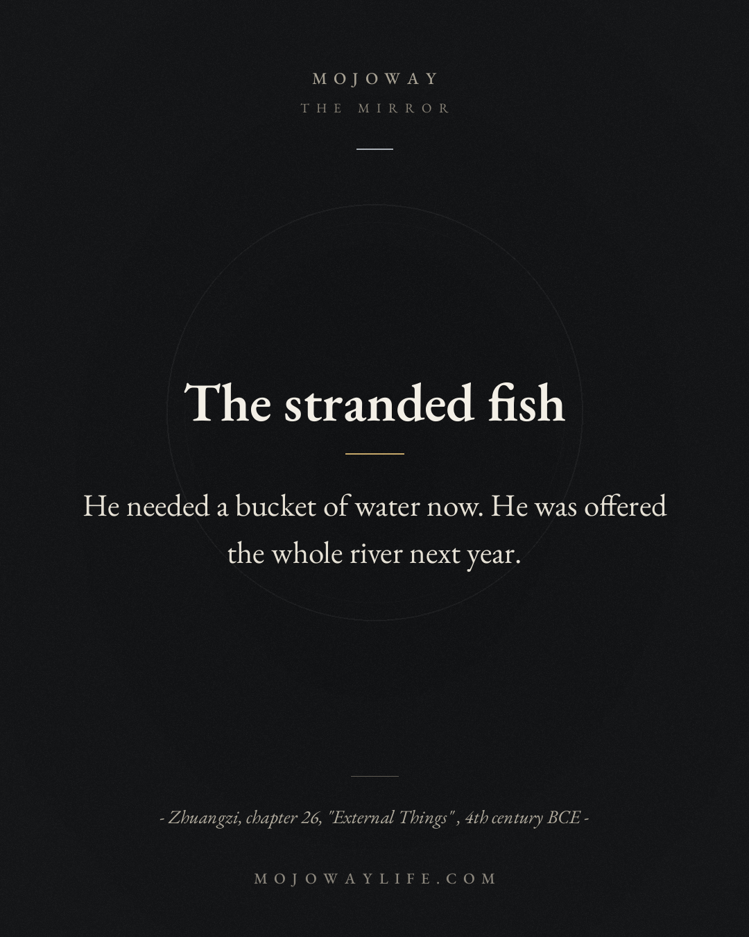 The stranded fish