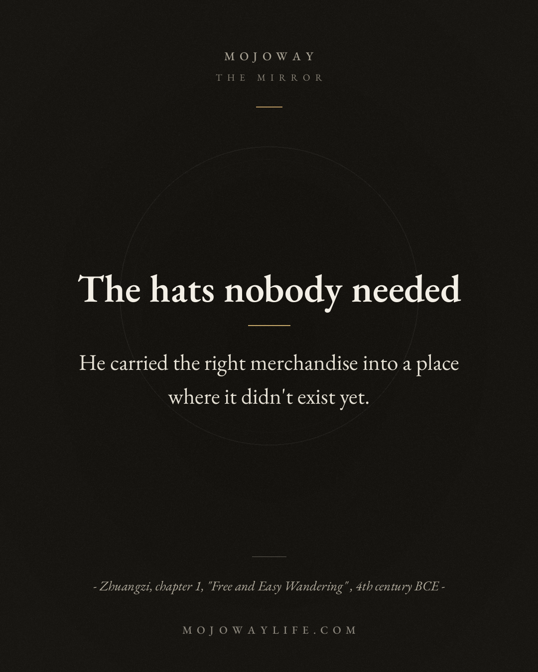 The hats nobody needed