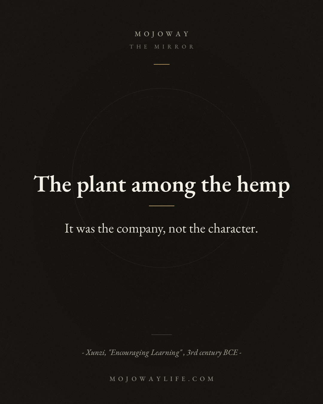 The plant among the hemp