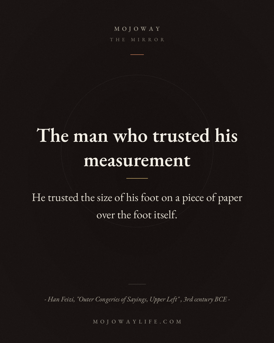 The man who trusted his measurement