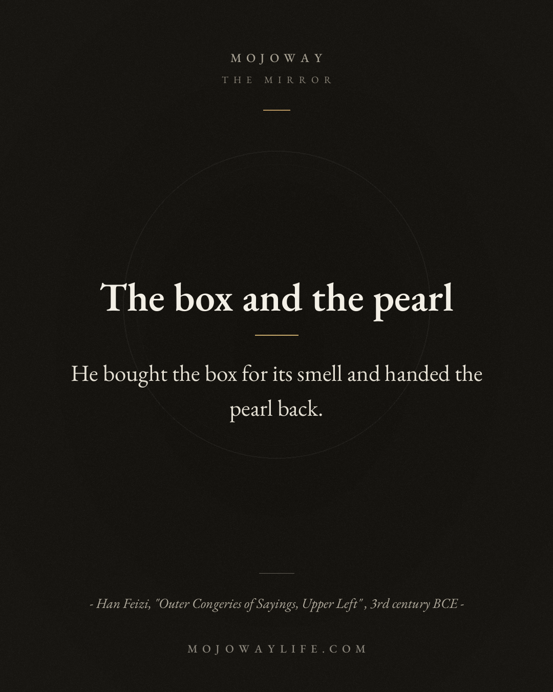 The box and the pearl