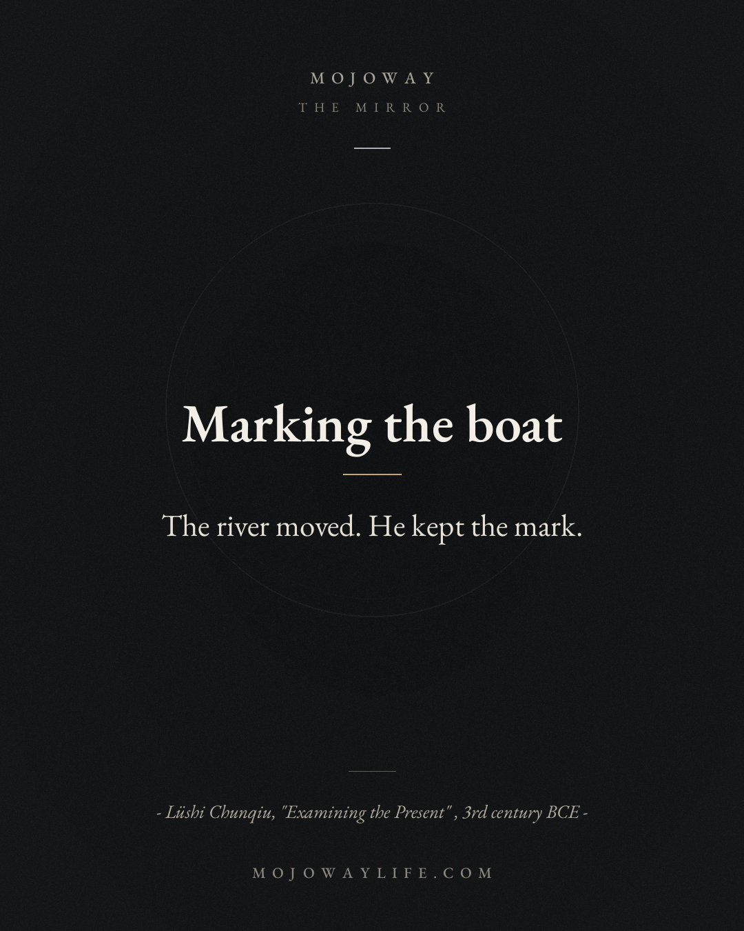 Marking the boat