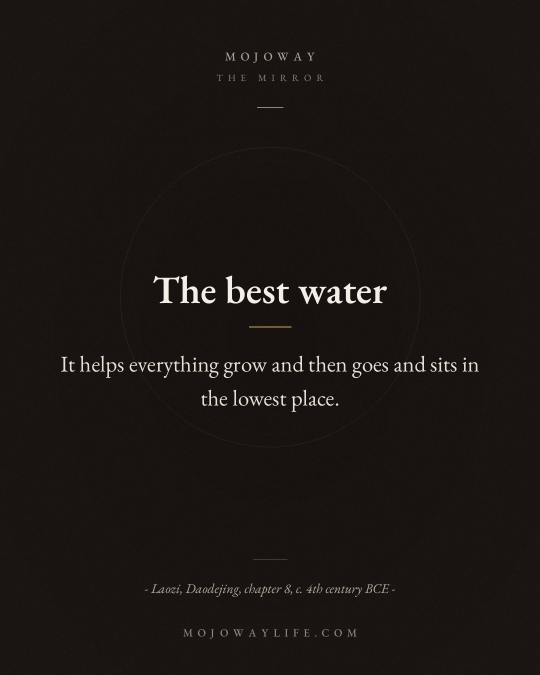 The best water