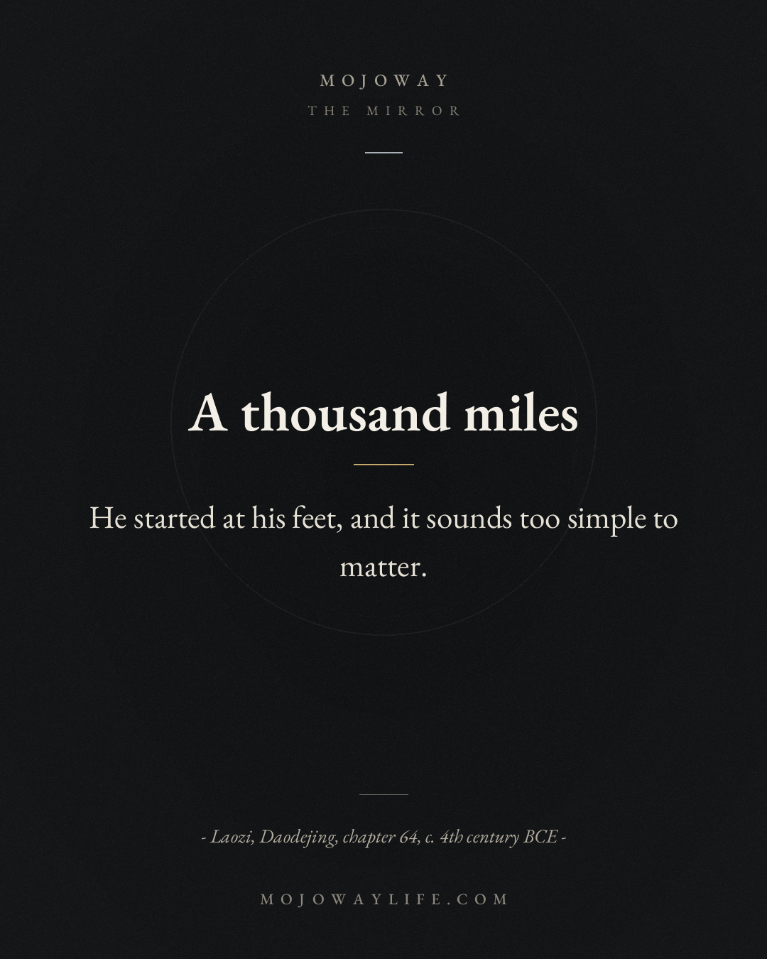 A thousand miles