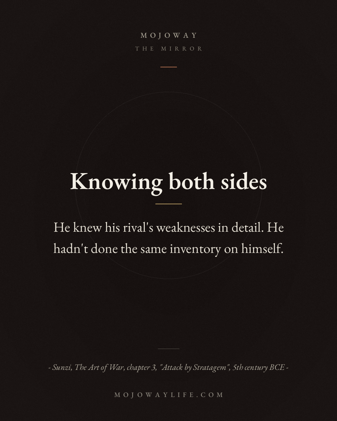 Knowing both sides