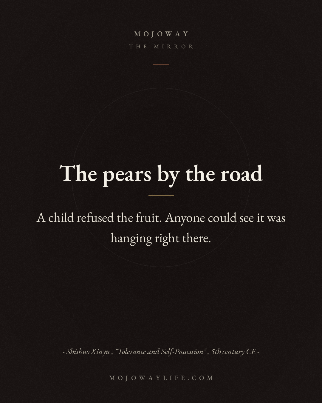 The pears by the road