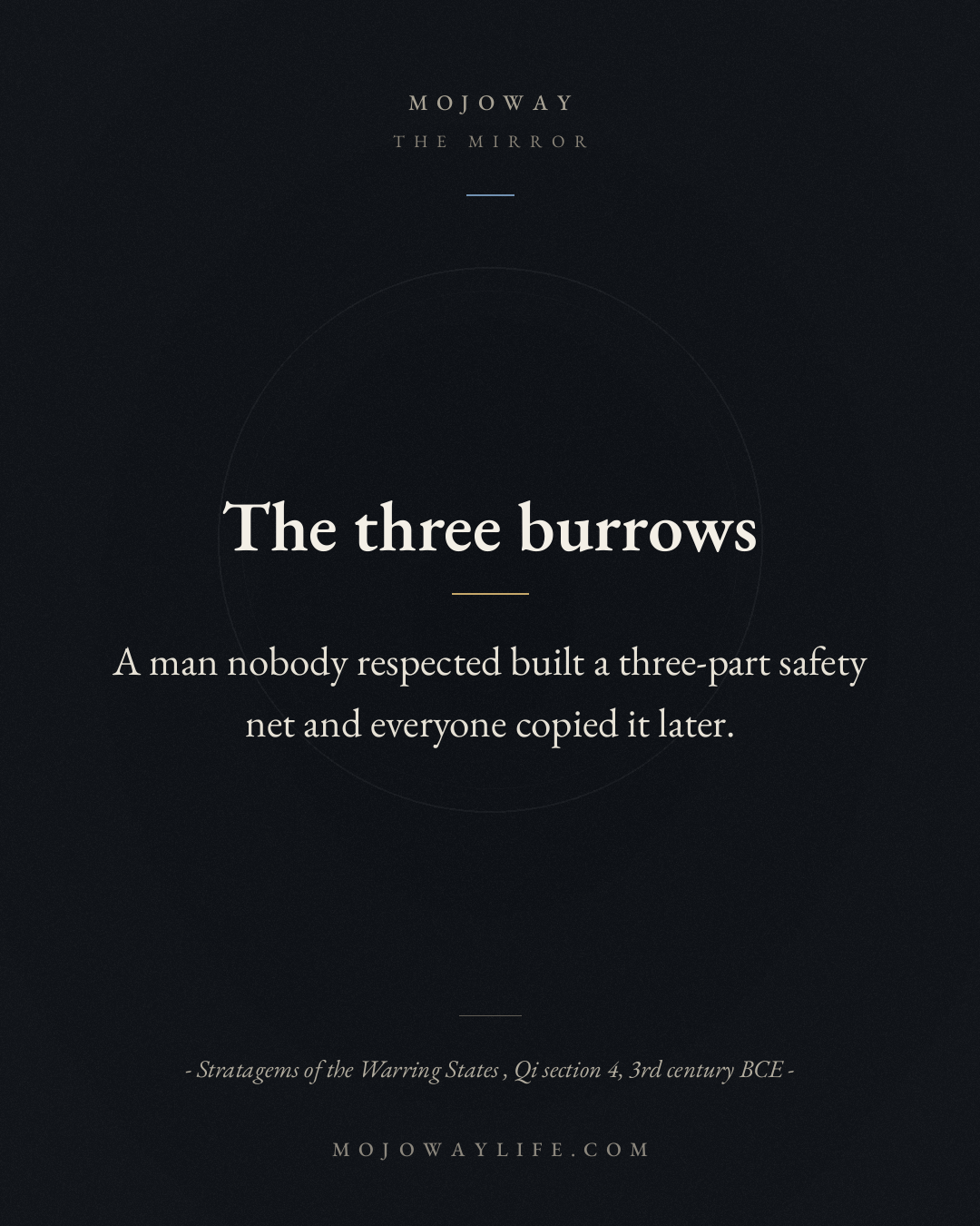 The three burrows