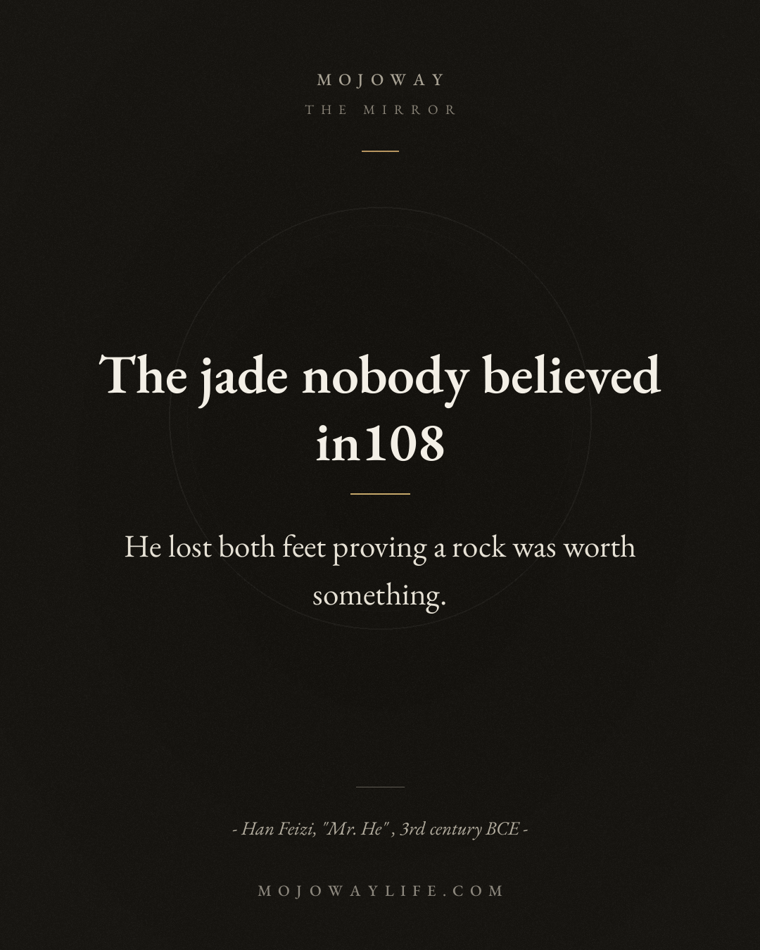 The jade nobody believed in