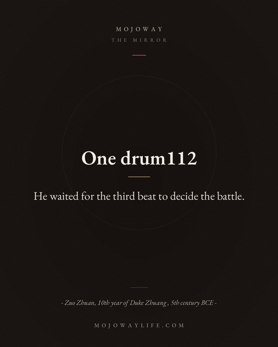 One drum