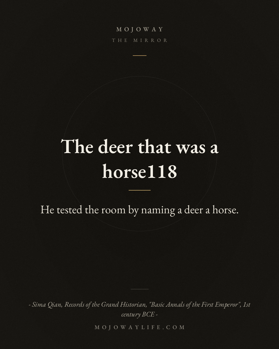 The deer that was a horse