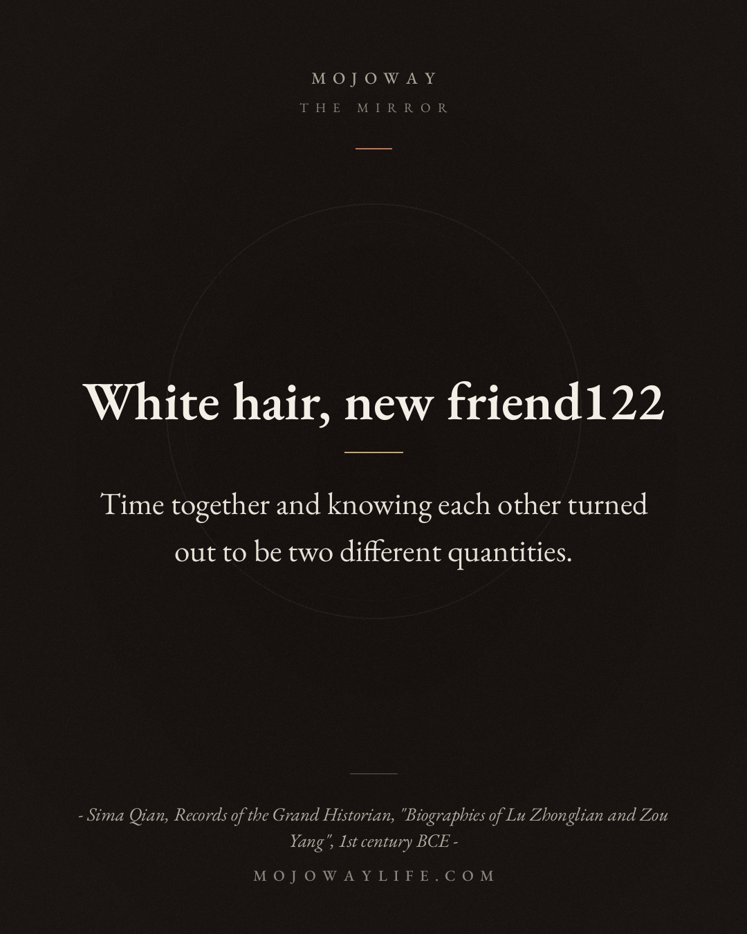White hair, new friend