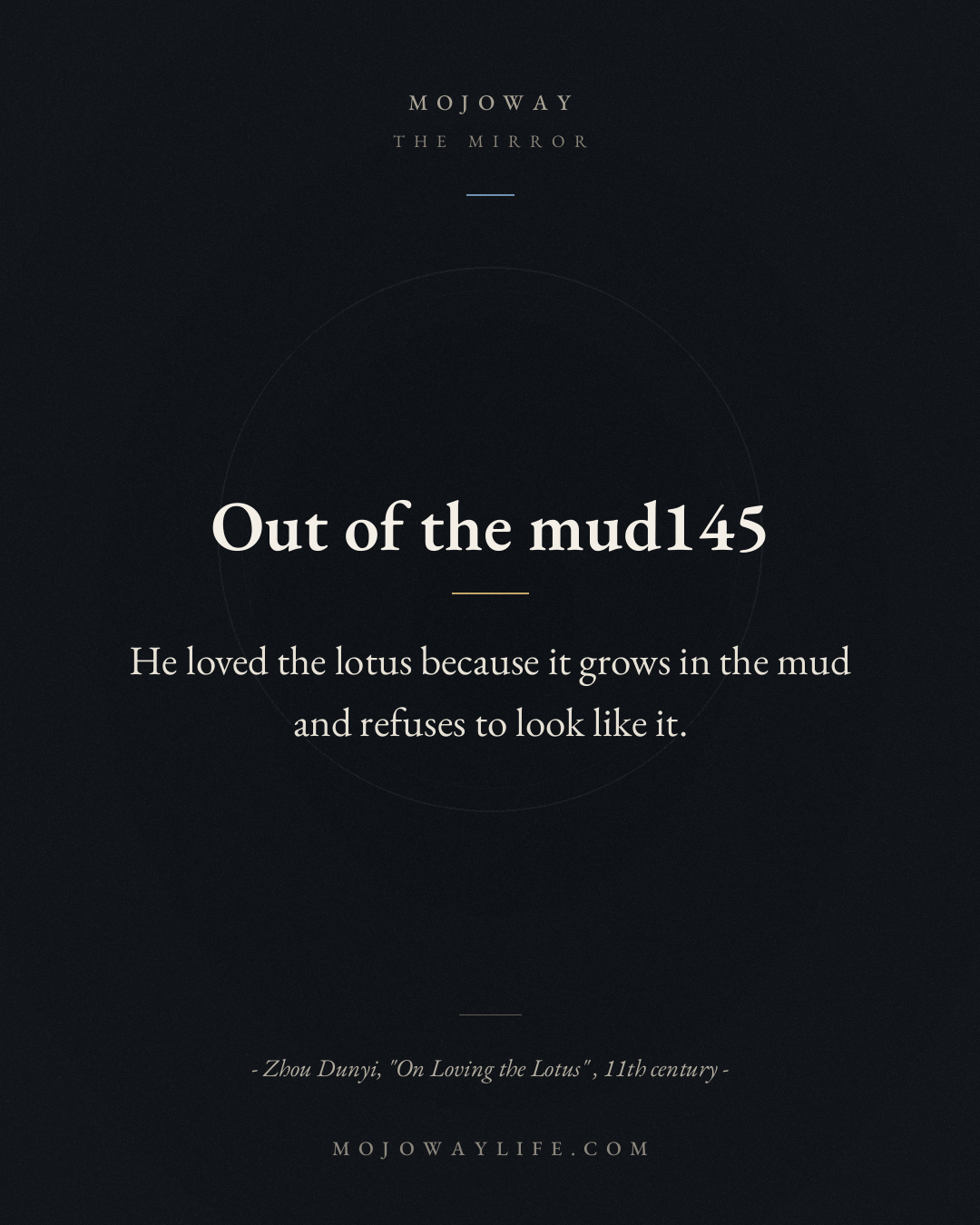 Out of the mud