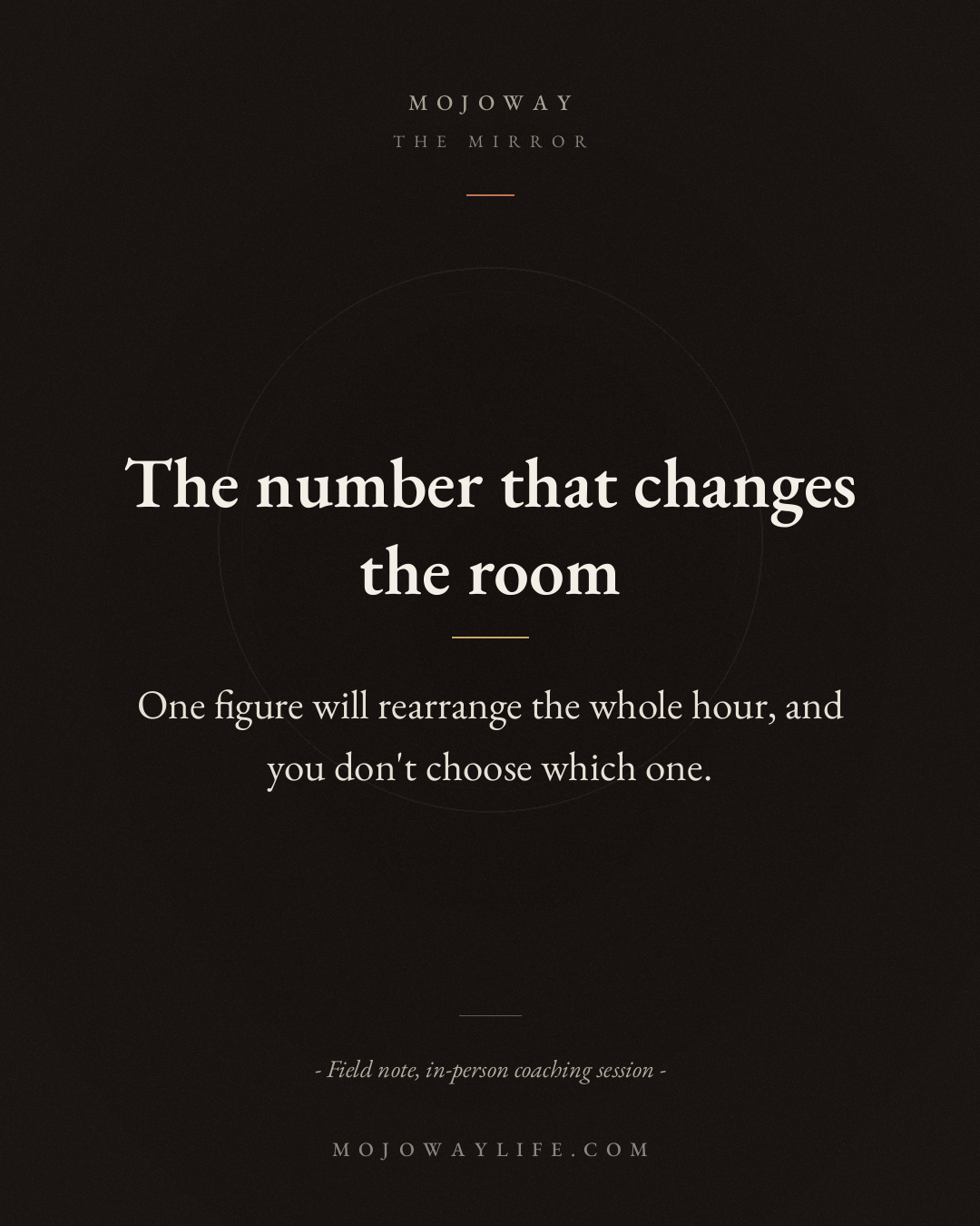The number that changes the room