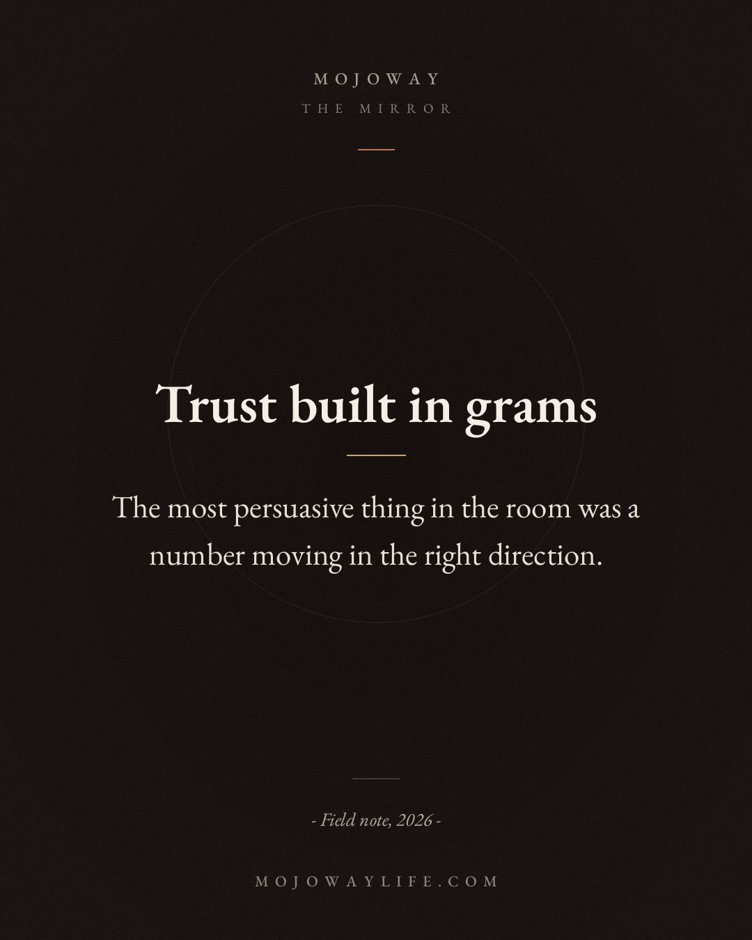 Trust built in grams