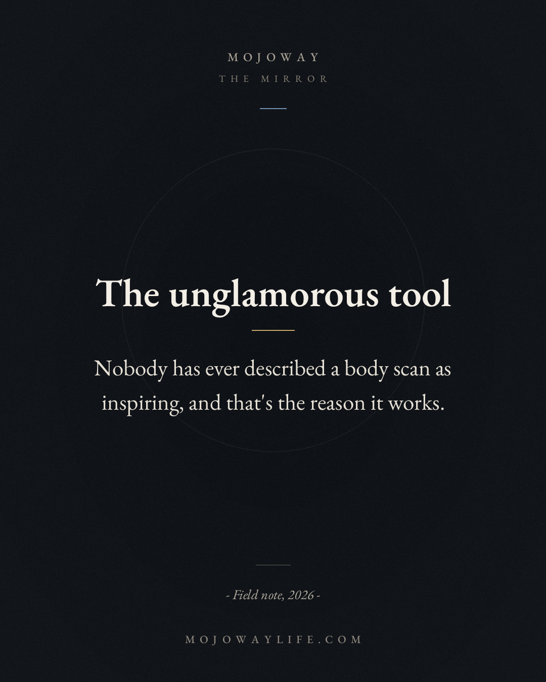 The unglamorous tool