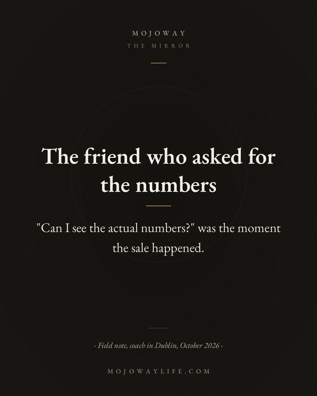 The friend who asked for the numbers